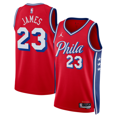 LeBron James Royal Swingman Jersey Philadelphia 76ers - All Stitched