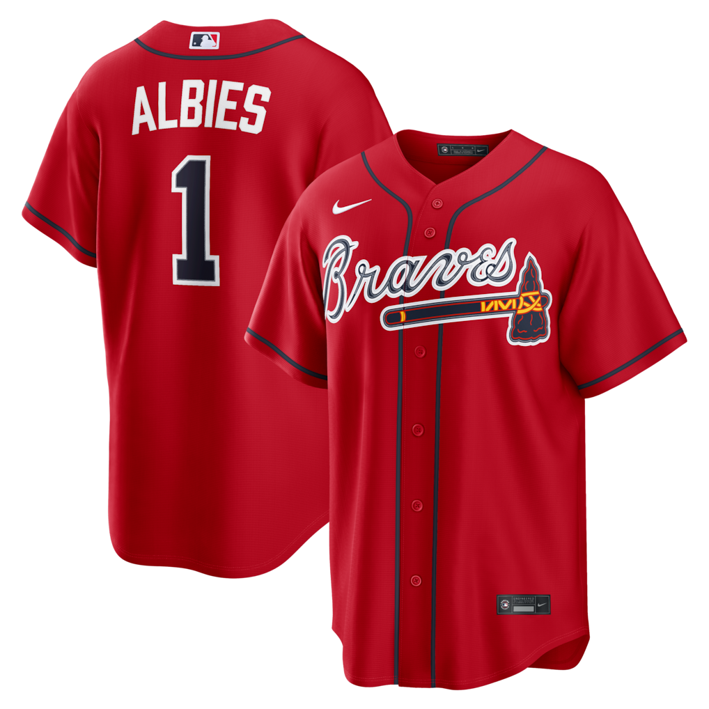 Men's Atlanta Braves Red Alternate Elite Jersey