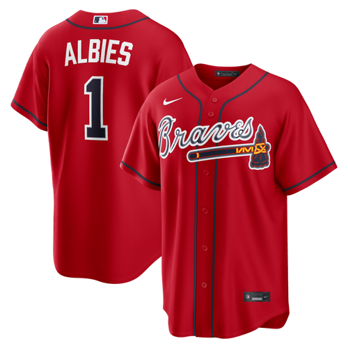 Men's Atlanta Braves Red Alternate Elite Jersey