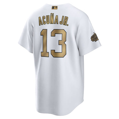 Men's Ronald Acuña Jr. White Atlanta Braves 2022 MLB All-Star Game Replica Player Jersey