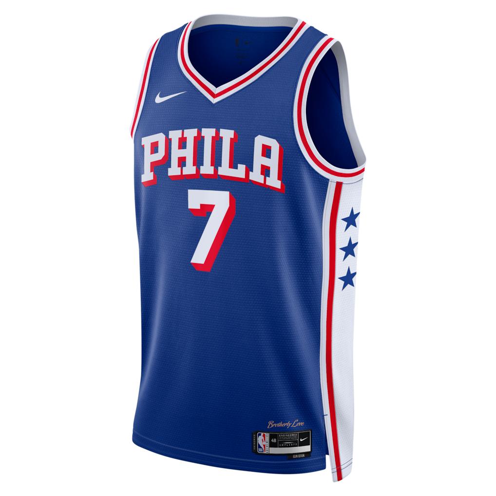 Philadelphia 76ers Edition Swingman Jersey Jaylen Brown - All Stitched